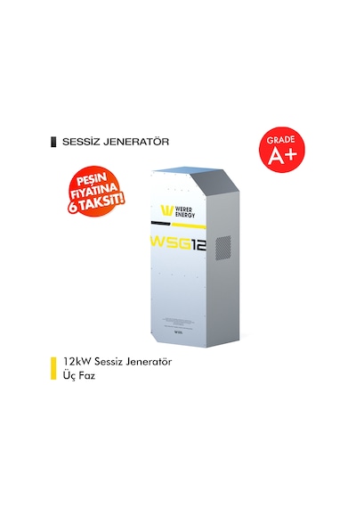 Werer Energy   12kW LiFePO4 Lityum Demir Fosfat Tri Faz Sessiz Jeneratör