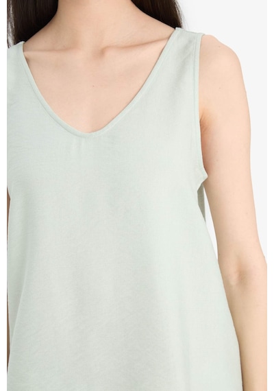 Defacto Regular Fit V Yaka Kolsuz Bluz E6395ax25smgn270 Yeşil