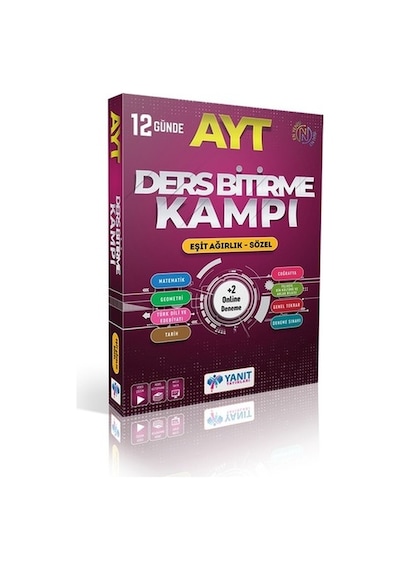 Yanıt Yayınları Ayt Eşit Ağırlık Sözel 12 Günde Ders Bitirme Kampı