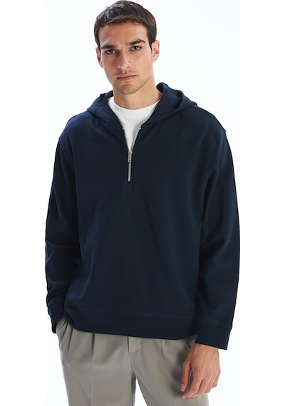 Lcw Vision İndigo Uzun Kollu Erkek Hoodie