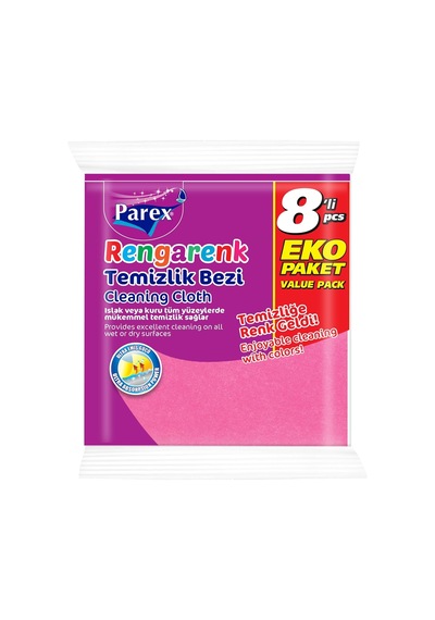 Rengarenk Temizlik Bezi 8'li Diğer
