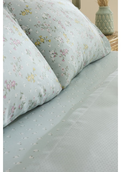 Karaca Home Noa Bambu Tek Kişilik Pike Takımı Mint Mint