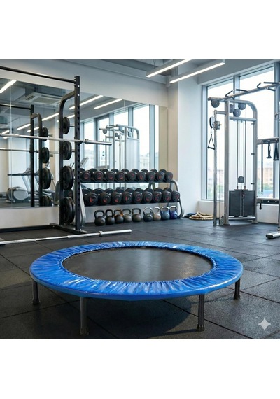 Trambolin 102 Cm 40" Yuvarlak Stabil Çelik Çerçeve 22 Cm Yükseklik Çocuk Ve Yetişkin İçin Taşın Standart