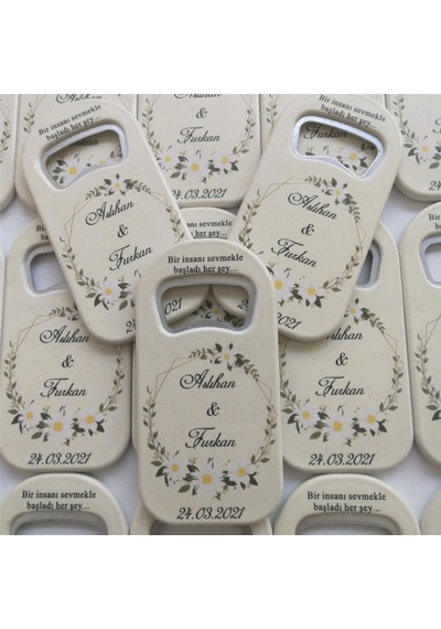 Duruatölye Şişe Açacak Magnet Nişan - Kına - Nikah - Düğün Hediyelikleri (524248589)
