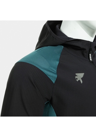 Joma Outdoor Deva Erkek Tam Fermuarlı Kapüşonlu Rüzgarlık Siyah