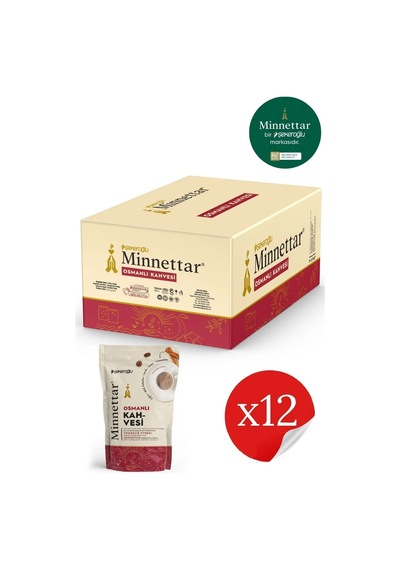 Şekeroğlu Minnettar Osmanlı Kahve 12 X 165 Gr 12 Paket Geleneksel