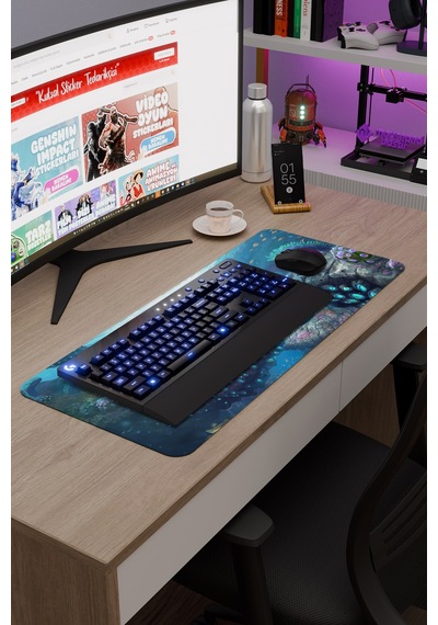 Subnautica Kaymaz Dikişli Kauçuk Oyuncu Mousepad V2 - 70x30 Xl Gaming Mouse Pad Fare Altlığı