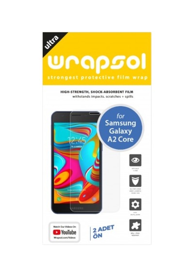 Galaxy A2 Core Ekran Koruyucu 1+1 Ön Poliüretan Film