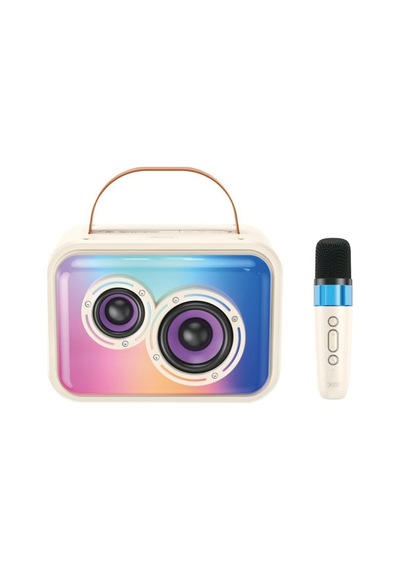 20w Rgb Işıklı Kablosuz Bluetooth Hoparlör Ve Karaoke Mikrofon Seti F54