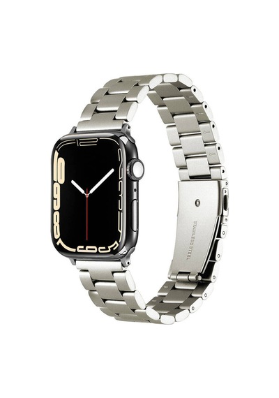 Apple Watch Seri 1/2/3 38mm Uyumlu Metal Baklalı Ayarlanabilir Kordon