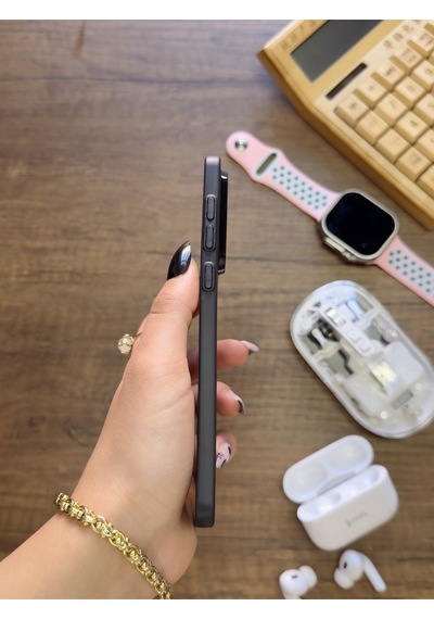 Samsung Galaxy S25 Edge Uyumlu Süper İnce Mat Ultra Thin Silikon Kılıf Siyah