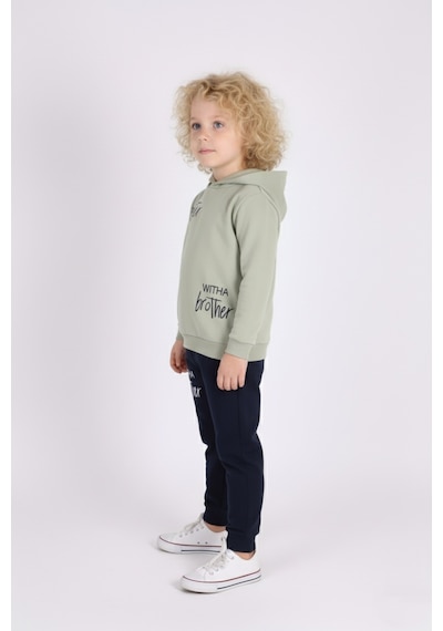 Mnk Baby & Kids Baskılı Erkek Kapüşonlu Çocuk Eşofman Mnk0627 Haki Mnk Baby & Kids Baskılı Erkek Kapüşonlu Çocuk Eşofman Mnk0627 Haki