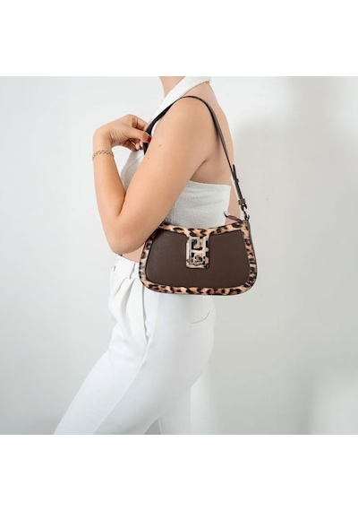 Çapraz Çanta Kadın Silver Polo 1132-47935 Sılver Polo Çapraz Bayan Çantası M105 Kahve-mat Kahve-leop Çok Renkli