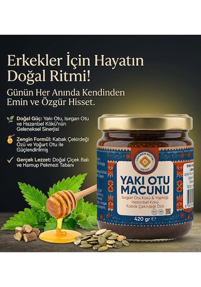 2 X 420 Gr Yakı Otu Macunu Erkekler Için Yaşam Konforuna Destek Bitkisel Macun