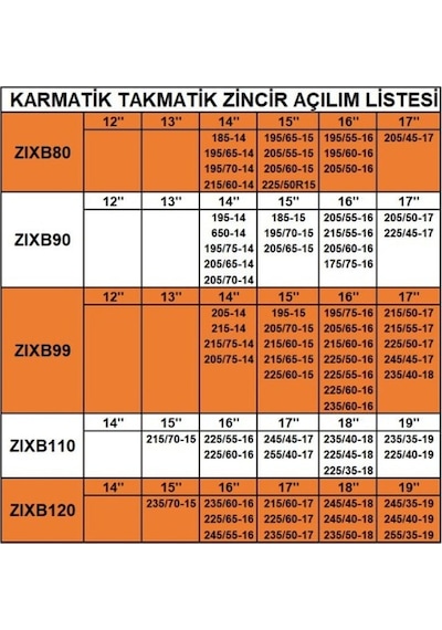 Space Kar Zincir 180/60-340 Grup: 4