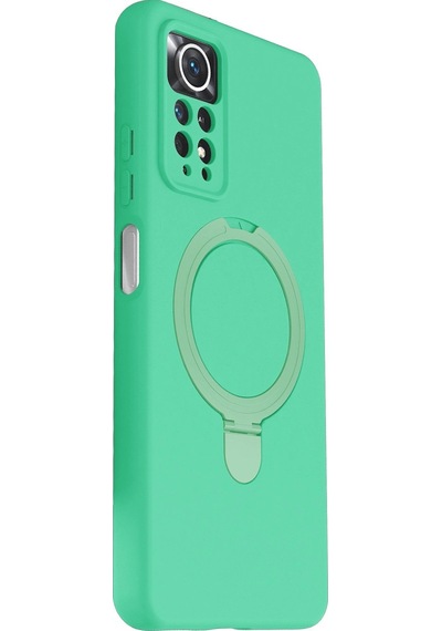 Xiaomi Redmi Note 12 Pro 4g Regal Magsafe Standlı Kapak - Yeşil 0.2M-Çok Renkli