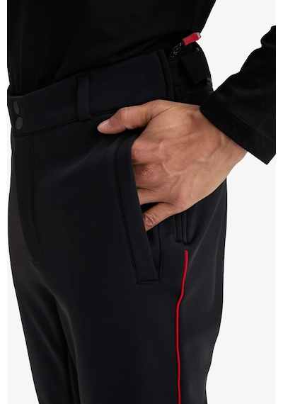 Defacto Regular Fit Fermuarlı Düz Paça Softshell Kayak Pantolonu F5643ax25wnbk81 Siyah-bk81