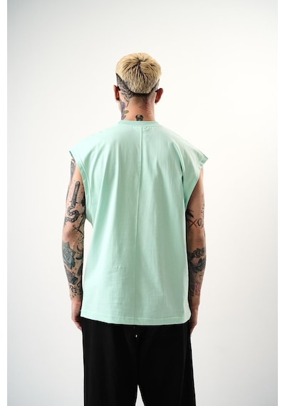 Respire Erkek Basic Tank Top Atlet Su Yeşili