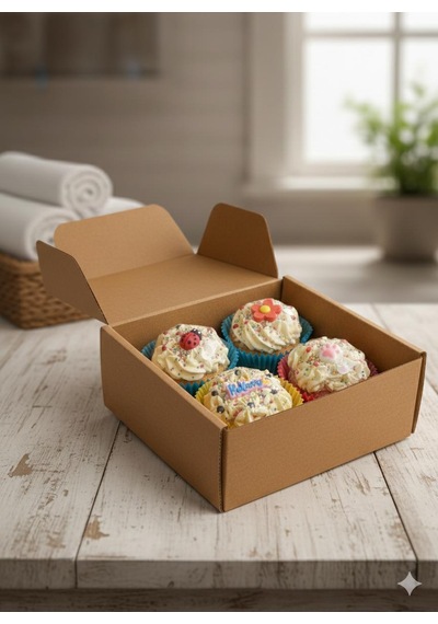Cupcake Köpüren Banyo Topu, Nem Bombası, Jakuzi & Küvet Kullanımı İçin 110 Gr, 4'lü Çiçeksi - Misk