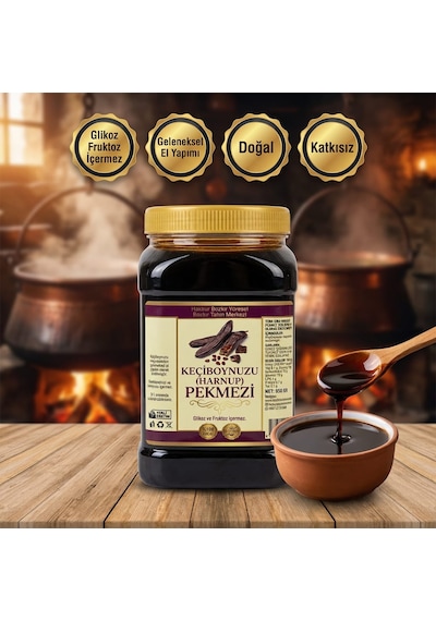 Bozkır Tahin Merkezi Doğal Keçiboynuzu Harnup Köy Pekmezi 950 G