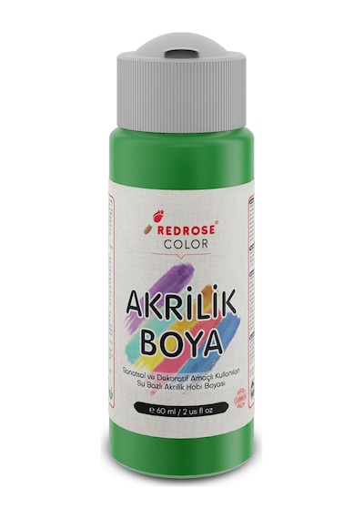 Red Rose Yeşil Akrilik Boya 60 ML