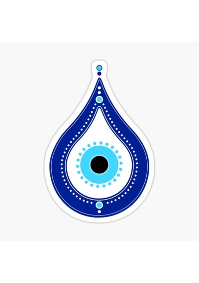 Nazar Boncuğu Model11 Sticker Oto Yapıştırma Etiket 15Cm