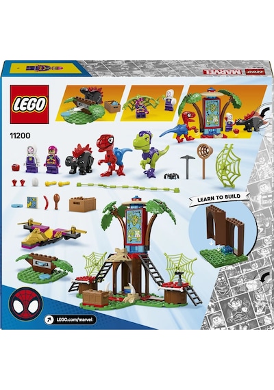 LEGO® Marvel Ağaç Ev Karargahında Spidey ve Gobby'nin Raptor Savaşı 11200 - 4 Yaş ve Üzeri Çocuklar için Oyuncak Yapım Seti (143P)