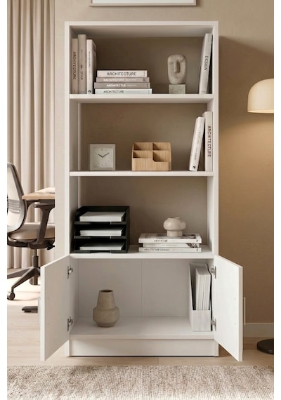 Yurudesign Vario D Ofis Kitaplık Beyaz VO4-W