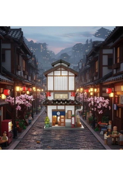C66019w Cada Japon Sokak Manzarası 1195 Parça Block Oyuncak