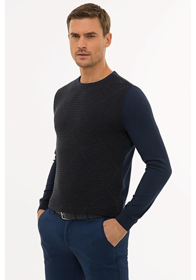 Pierre Cardin Erkek Slim Fit Triko Kazak G021sz0tk.000.1217417 Çok Renkli