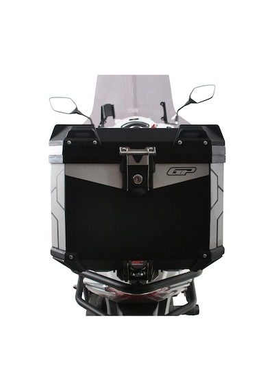 GP Kompozit Universal 37 lt Alüminyum Motosiklet Çantası Gri