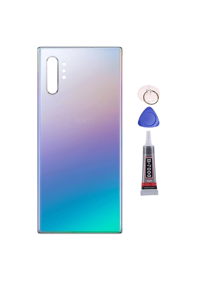 Samsung Note 10 Plus Mavi Uyumlu Arka Kapak Batarya Kapağı Pil Kapağı Yapışkan Ve Sökme Aparatıyla Beraber Full Set Mavi