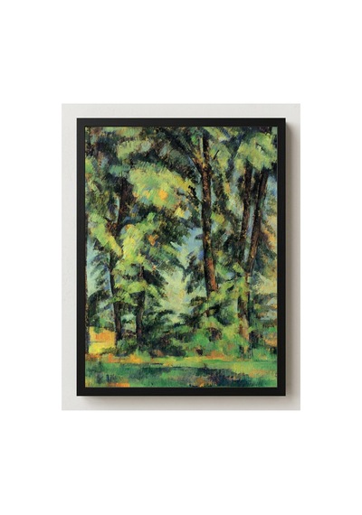 Modern Sanat Cézanne Jas De Bouffan Büyük Ağaçları Çerçevesiz Poster 21x30 Cm A4 Tablo Modern Sanat