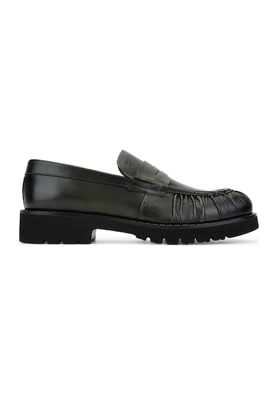 Tamer Tanca Erkek Hakiki Deri Yeşil Loafer Ayakkabı 987 231 Erk Ayk Sk25-26 Olıve Yeşil