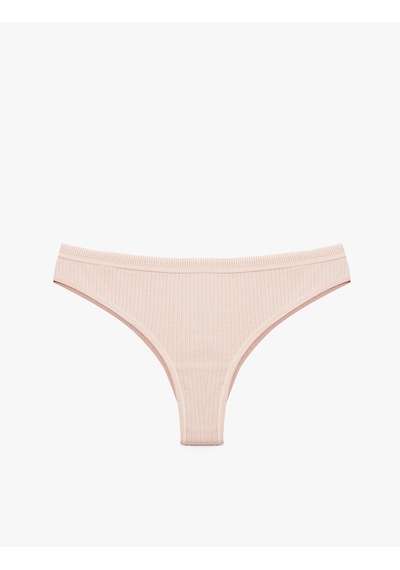 Koton Modal Karışımlı Normal Bel Rahat Kalıp Brazilian Külot Pembe 7wlk30076mk Gül