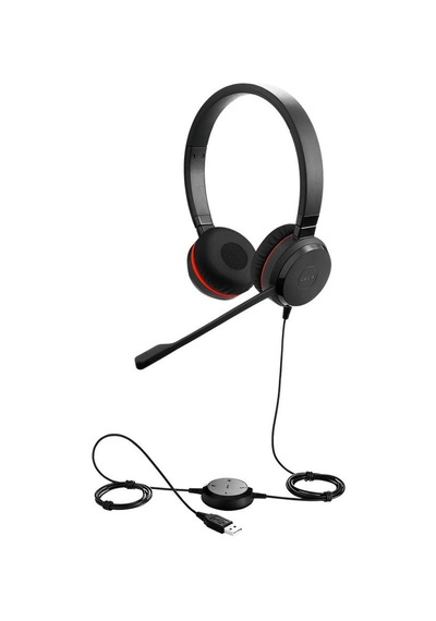 Jabra Evolve 20 Duo Special Edition Deri Kulak Üstü Kulaklık
