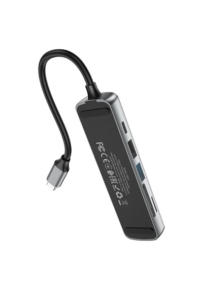 Qpen Hb24 6in1 Type-c Usb Sd Kart Hub Dönüştürücü