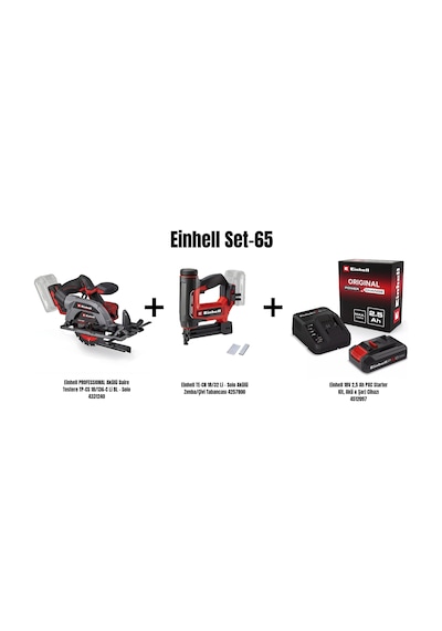 Einhell Set-65 Einhell Professıonal Akülü Daire Testere Tp-cs 18/136-c Li Bl+einhell Te-cn 18/32 Li Akülü Zımba/çivi Tabancası+einhell 18v 2,5 Ah Pxc Einhell Set-65 Einhell Professıonal Akülü Daire Testere Tp-cs 18/136-c Li Bl+einhell Te-cn 18/32 Li Akülü Zımba/çivi Tabancası+einhell 18v 2,5 Ah Pxc