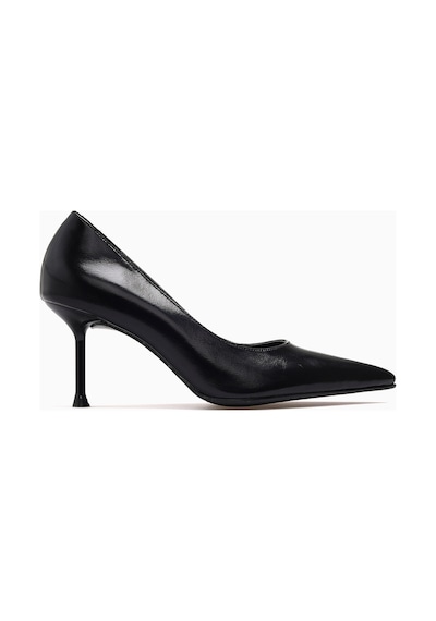 Yaşar Kaşlı Kadın İnce Topuklu Stiletto Ayakkabı 26y Ykşk-8521 Siyah Rugan