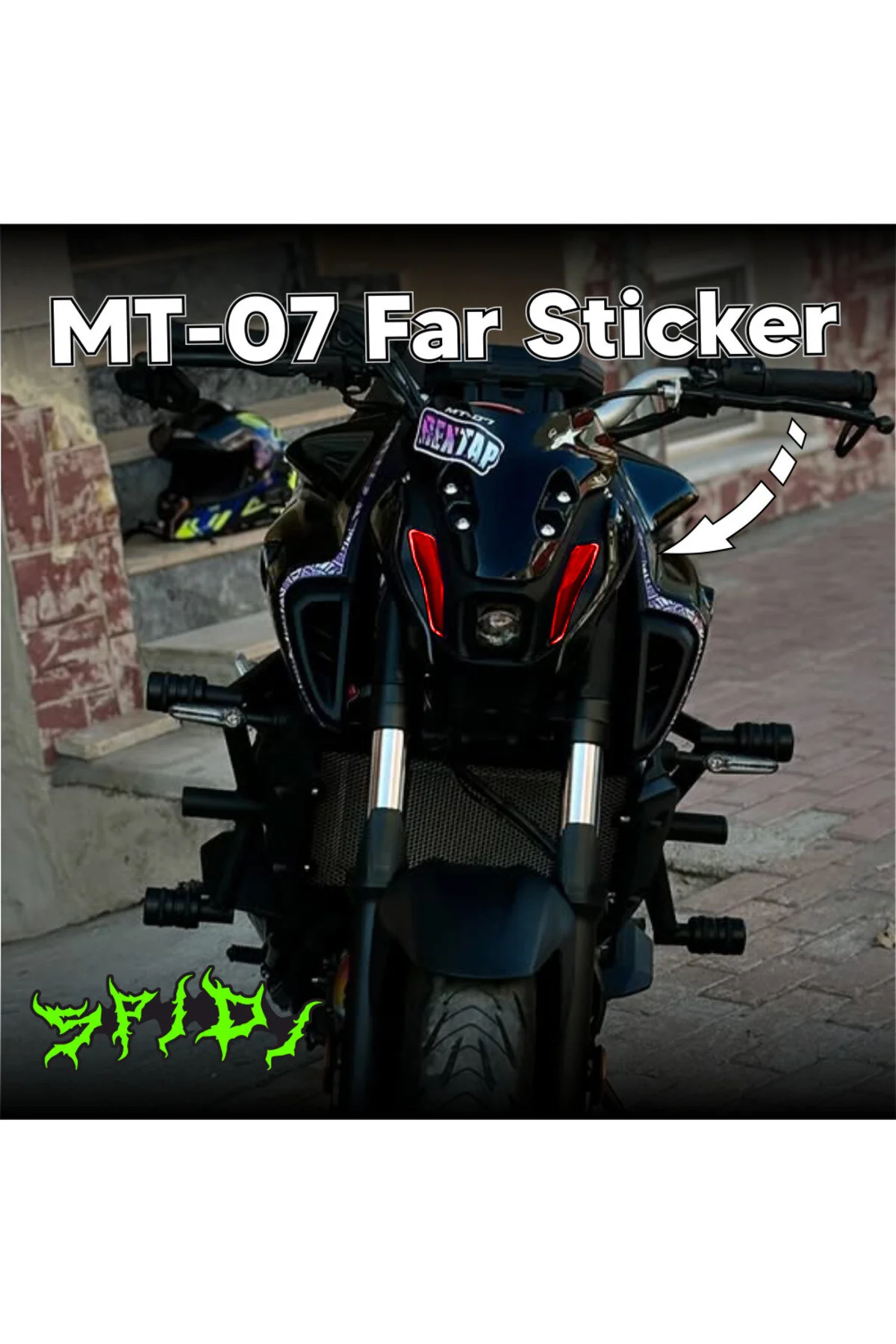 Mt-07 Kırmızı Farsticker