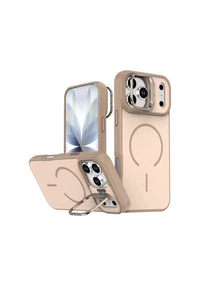 Joko Apple İphone 17 Pro Max Uyumlu Flexa Magsafe Kapak - Gold