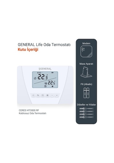 General Life Ceres Ht300s Rf Kablosuz Oda Acıbadem