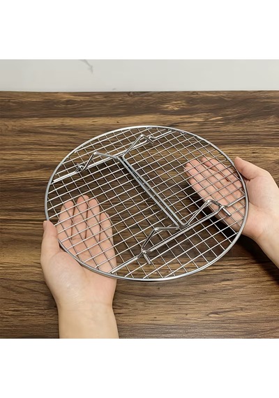 Glaso Teli Soğutma Teli Yuvarlak Çelik 30x5cm Pişirme Soğutma Teli Metal