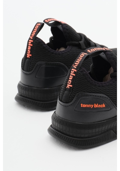 Tonny Black Nefes Alabilen Kumaş Poli Taban Bağcıklı Unisex Siyah Spor Ayakkabı V2qnt-0 Siyah