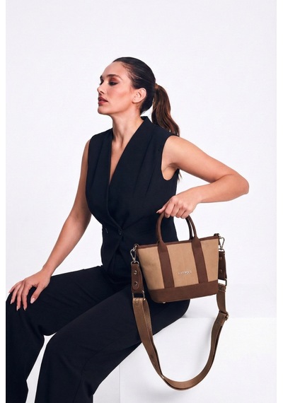 Just Polo Çapraz Askılı Kadın Çanta Kum Kahve 6056
