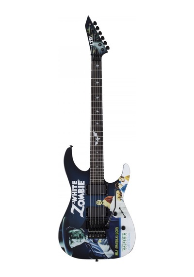 Esp Ltd Lkhwz White Zombie Kirk Hammett Signature Elektro Gitar Bela Lugosi Grafikli Koleksiyonluk Model