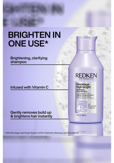Redken Blondage High Bright Aydınlatıcı Sarı Saç Şampuanı 300ml