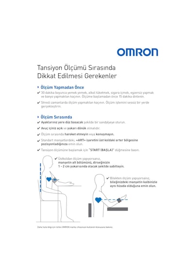 Omron HEM-7146-E M2+ 30 Ölçüm Hafızalı Geniş Manşetli Üst Koldan Ölçer Dijital Tansiyon Aleti