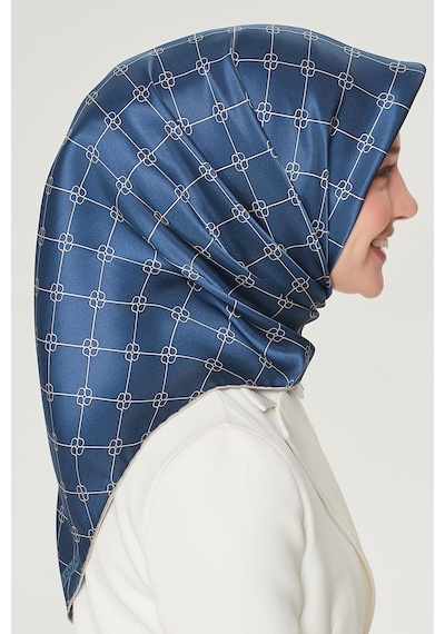 Armine Dj Saf İpek Eşarp 8555d T Nostalji Twill -05 Lacivert