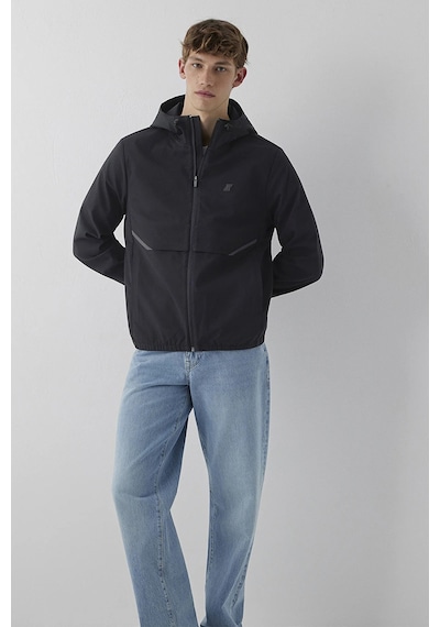 Mavi Erkek Su İtici Kapüşonlu Spandex Ceket M0110894 Siyah